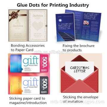 Clear Removable Glue Dots Fix A4 Brochure Bolder